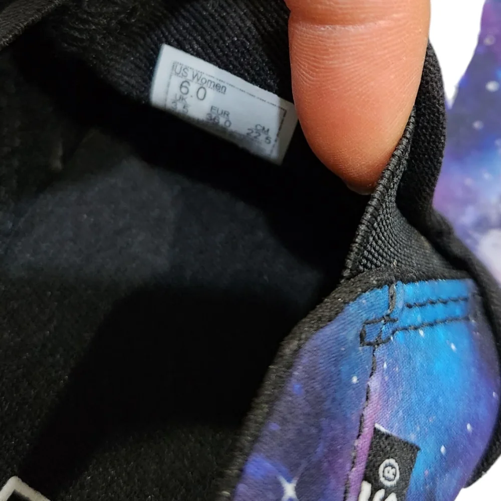 Vans Off The Wall Cosmic Cosmos Space Slip Ons Colorful Galaxy Sneakers 6